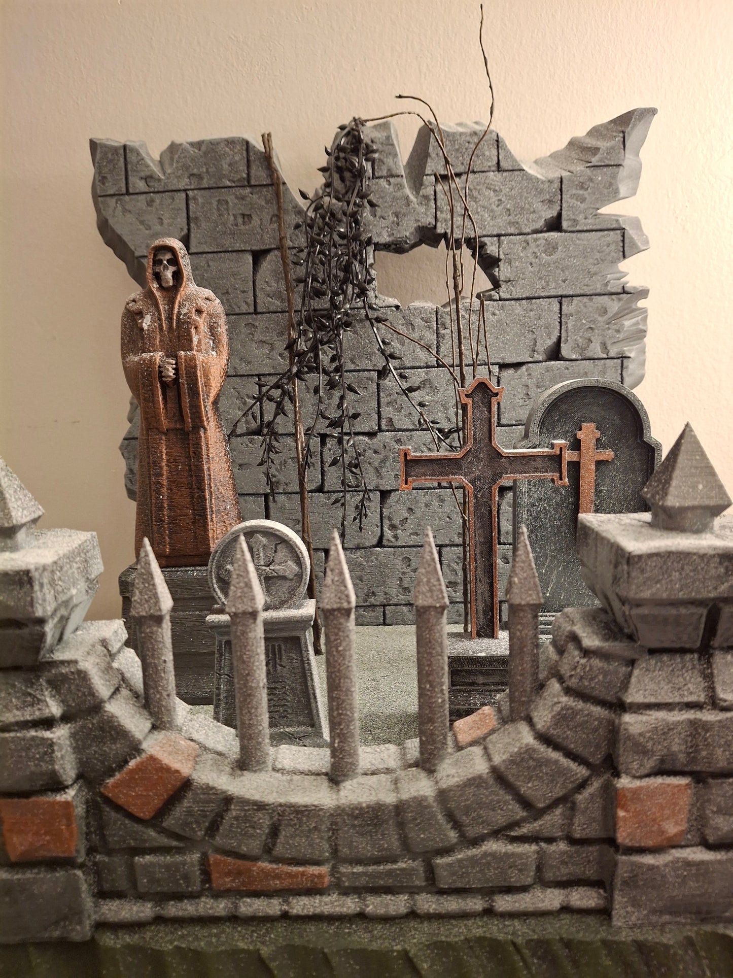 Mythic Legions Cemetery Graveyard diorama handmade custom Mezco Neca Marvel Legends