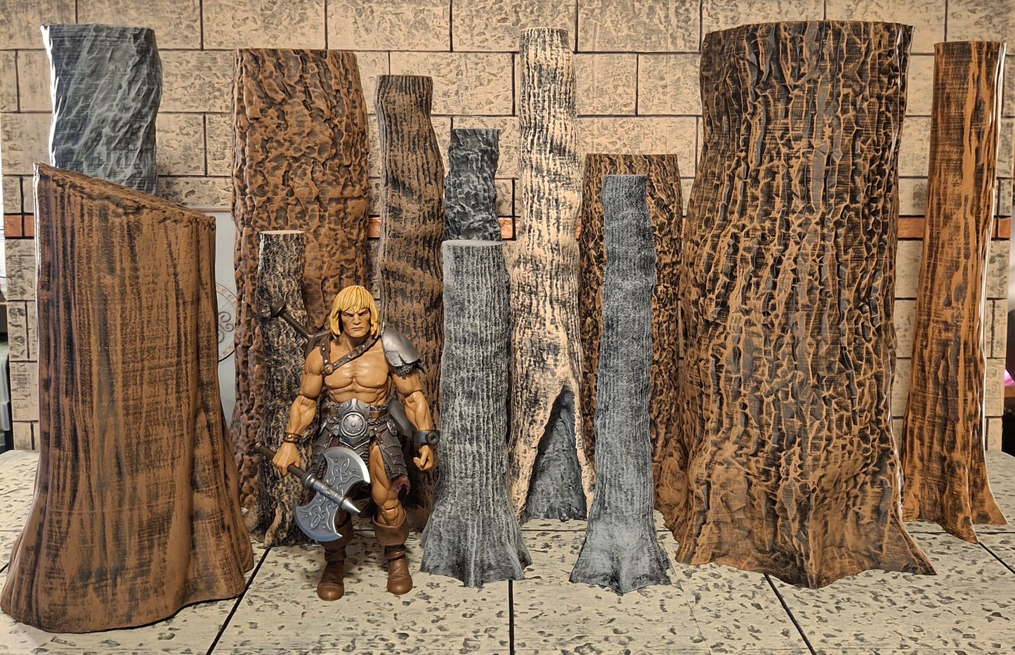 Custom Tree set of 12 Mythic Legions Marvel Legends Neca Mezco diorama accessory prop set custom