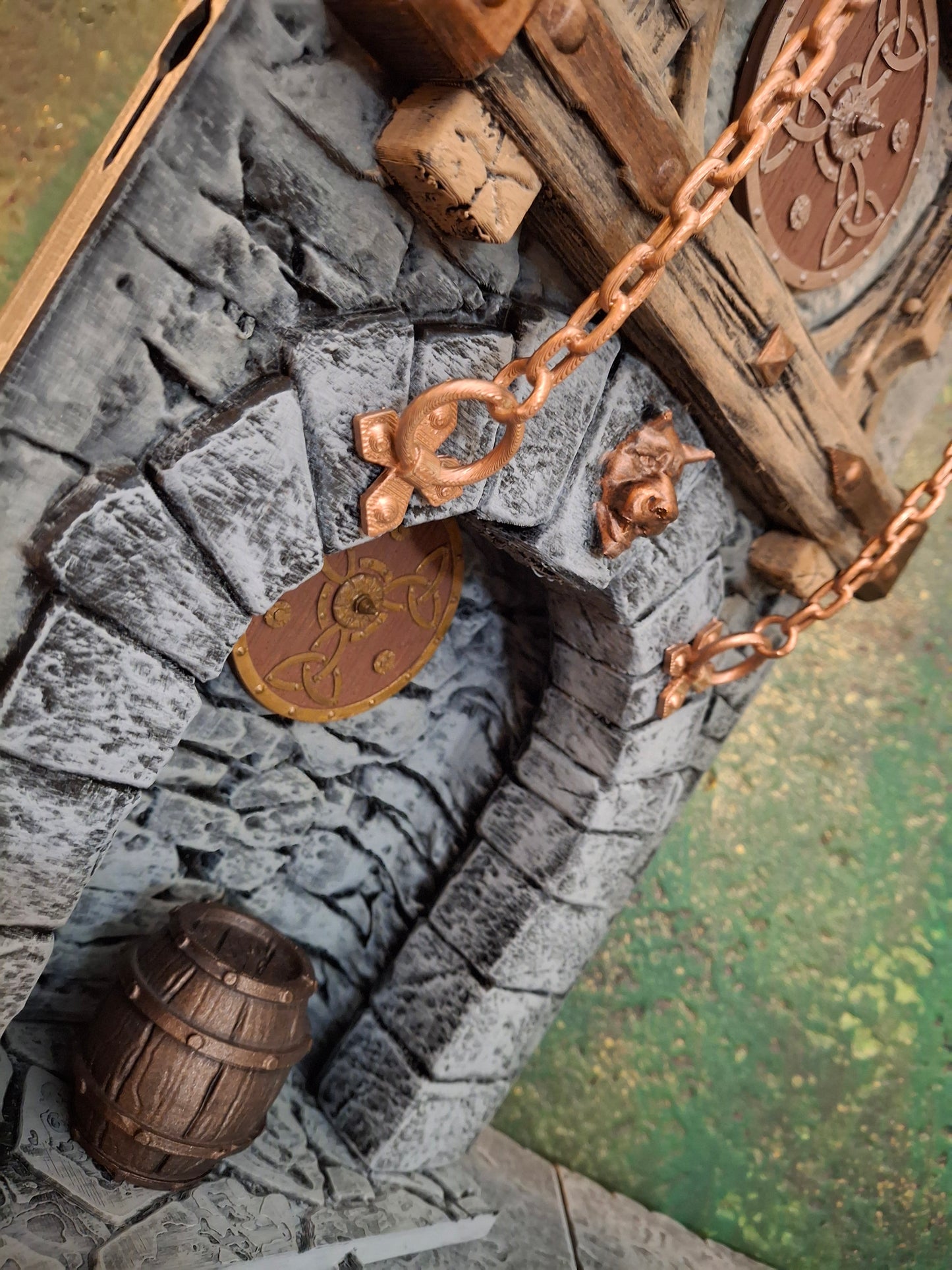 3D Printed Painted Tavern Diorama Alcove section 1/12 1/10 scale for action figure photography Mythic Legions Marvel Legends Mezco Neca Medieval