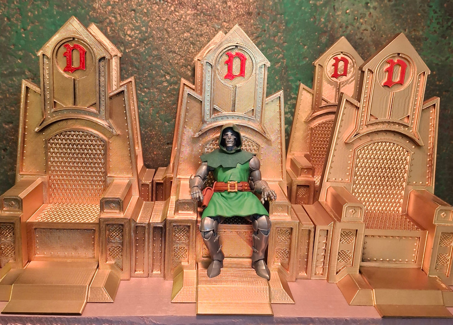 Action Figure Diorama Accessory Dr Doom Destro Throne Backdrop Mythic Legions Savage Crucible Neca Valaverse GI Joe Marvel Legends Spiderman Star Wars Black Series
