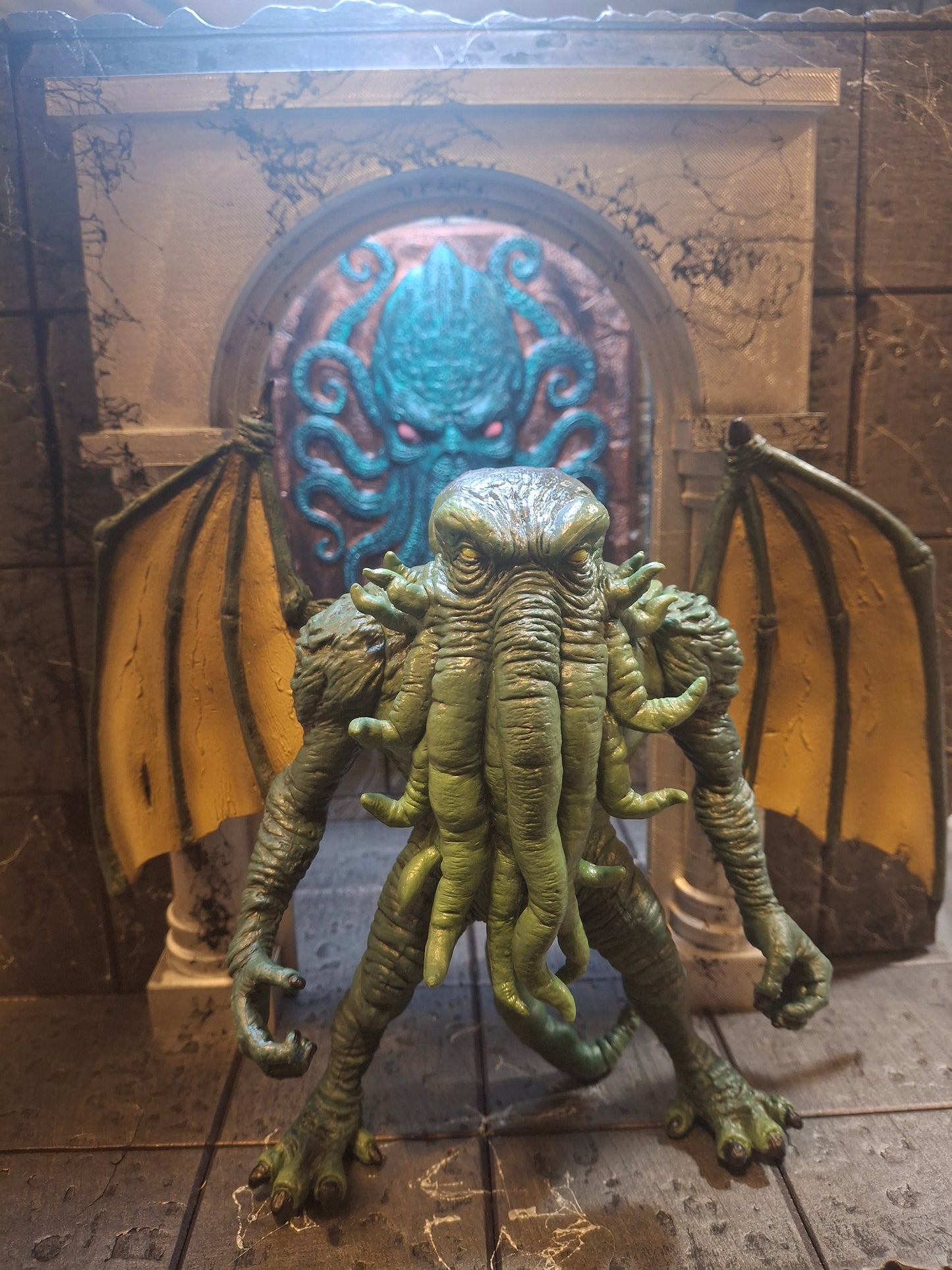 Action Figure Detolf Diorama Dual Layer Cthulu Backdrop Mythic Legions Savage Crucible Neca Valaverse GI Joe Marvel Legends Spiderman Punisher
