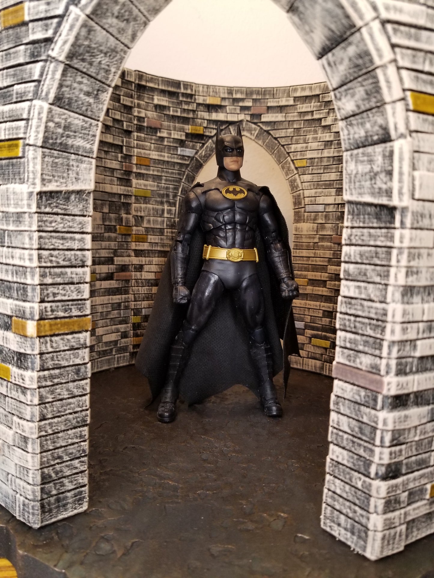 3d Printed Bell Tower painted diorama 1/12 scale for action figure photography Mythic Legions Star Wars Mezco Neca