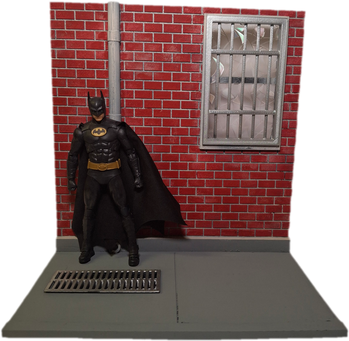 City Brick Wall Action Figure Diorama Backdrop Valaverse GI Joe Marvel Legends Spiderman Punisher