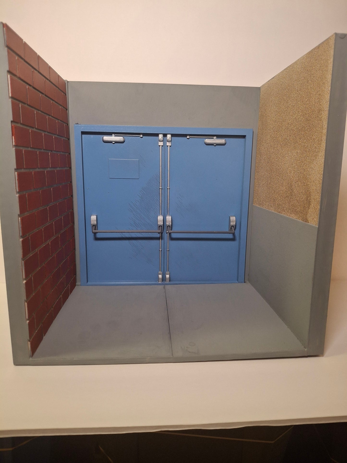 Action Figure Mini-Diorama Corridor Hallway Backdrop Neca Valaverse GI Joe Marvel Legends Spiderman Punisher