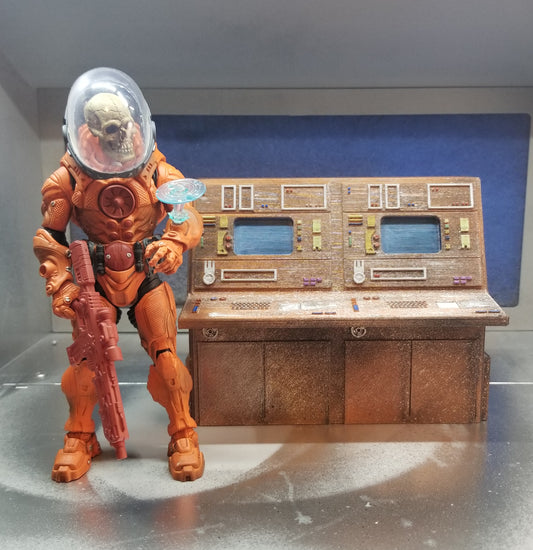 Diorama spaceship computer console ACCESSORY for toy photography Cosmic Legions Star Wars