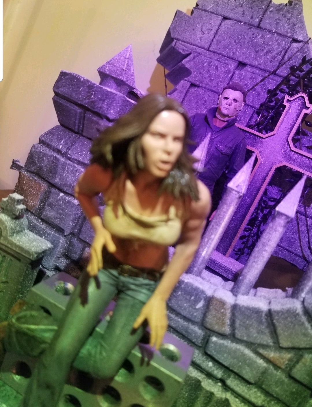 Mythic Legions Cemetery Graveyard diorama handmade custom Mezco Neca Marvel Legends