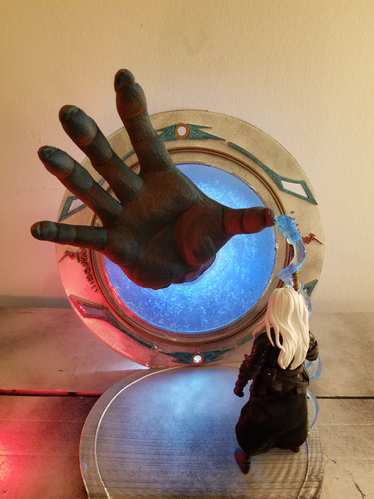 3d Printed and Resin painted custom Portal diorama 1/12 scale for action figure photography Mythic Legions Star Wars Mezco Neca