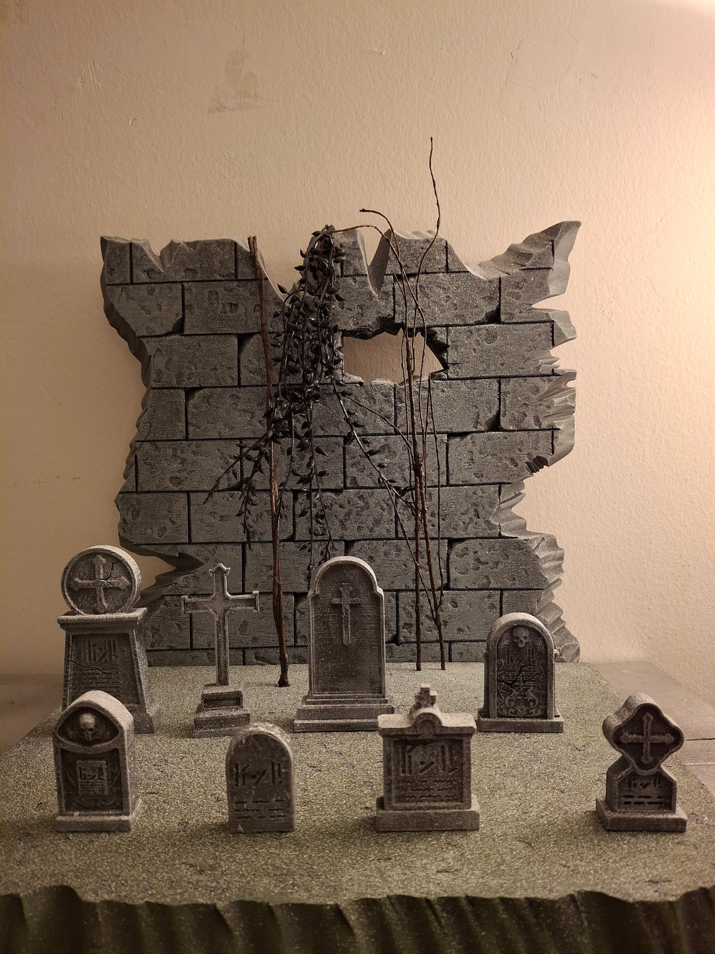 Mythic Legions Cemetery Graveyard Tombstone diorama accessory set #1 of 8 custom Mezco Neca Marvel Legends