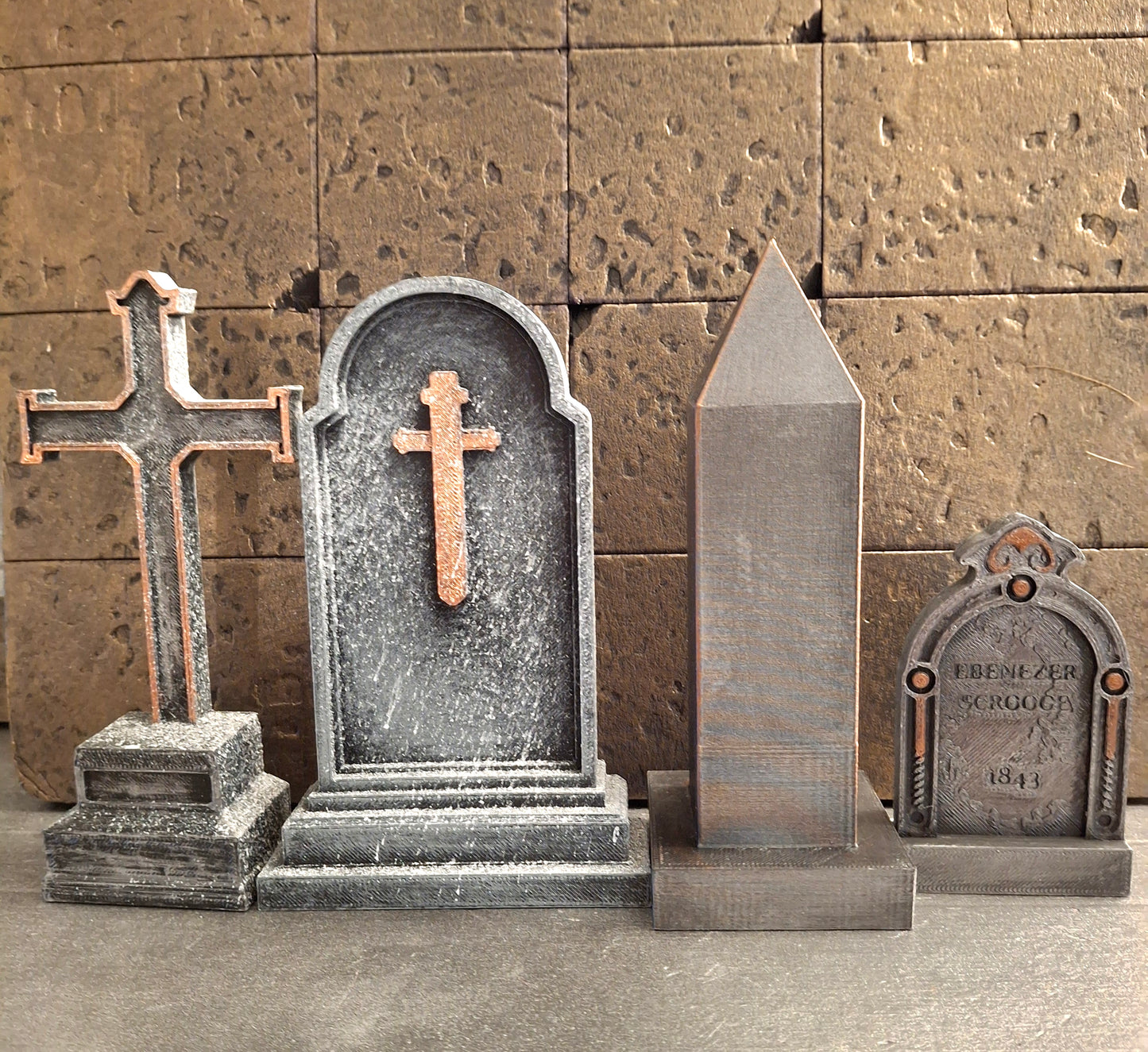 Mythic Legions Cemetery Graveyard Tombstone diorama accessory set #3 of 4 XL custom Mezco Neca Marvel Legends