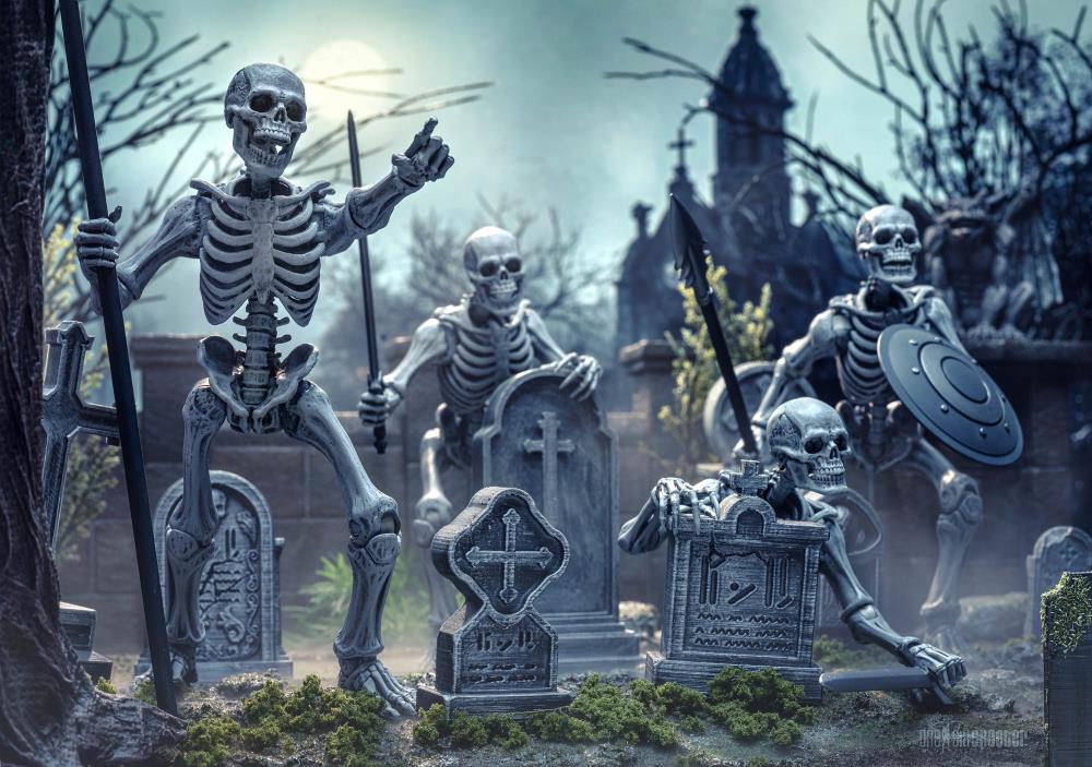 Mythic Legions Cemetery Graveyard Tombstone diorama accessory set #1 of 8 custom Mezco Neca Marvel Legends