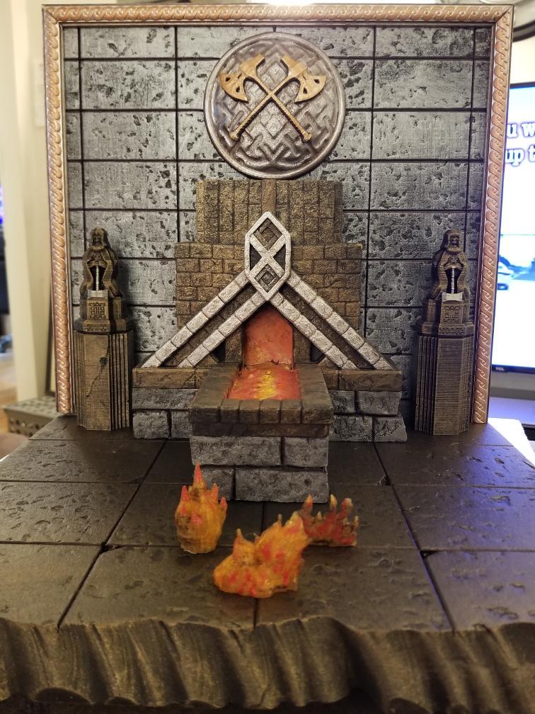 Mythic Legions Dwarven Forge diorama handmade custom Mezco Neca Marvel Legends