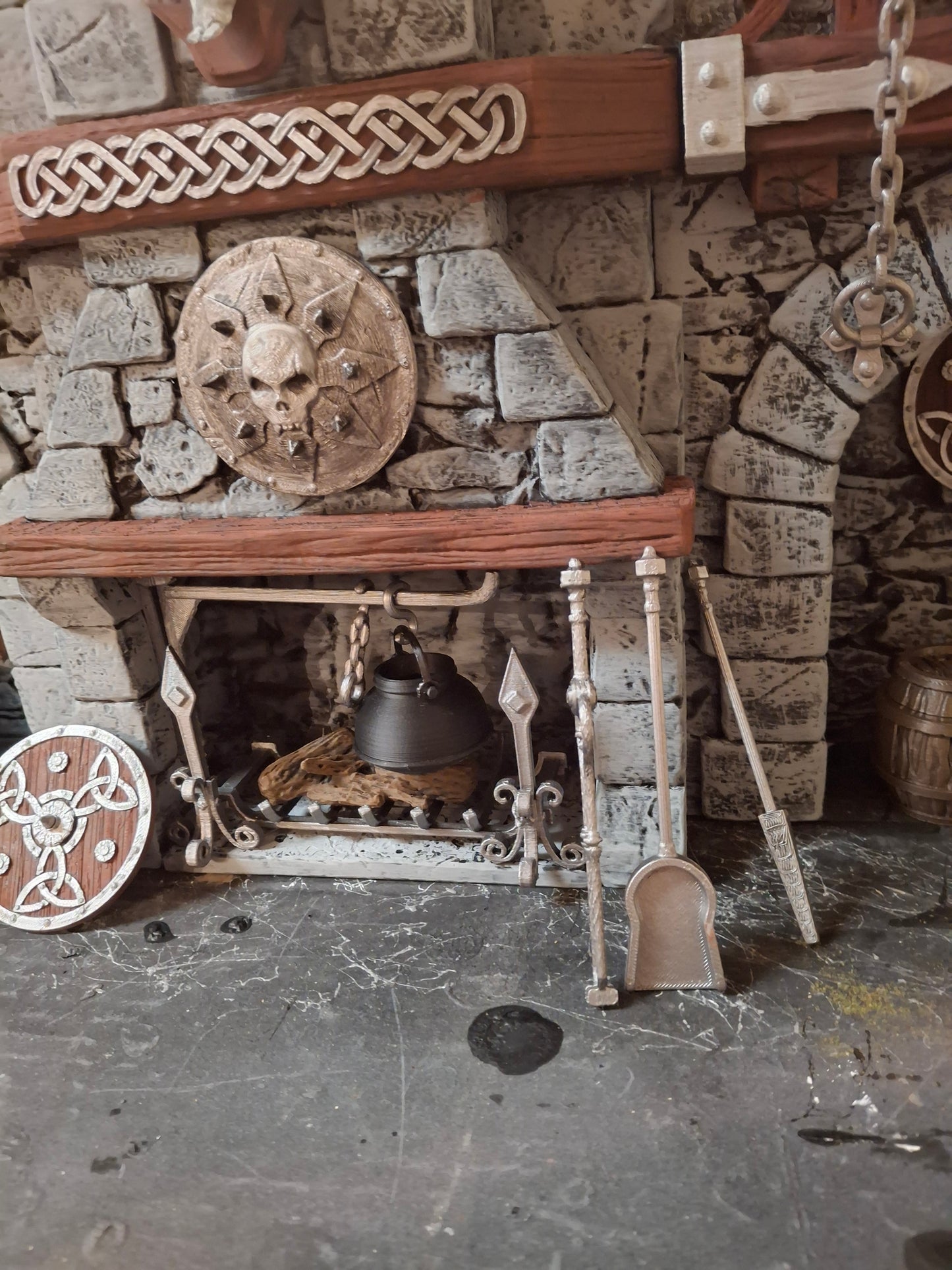 3D Printed Painted Tavern Diorama 1/12 1/10 scale for action figure photography Mythic Legions Marvel Legends Mezco Neca Medieval