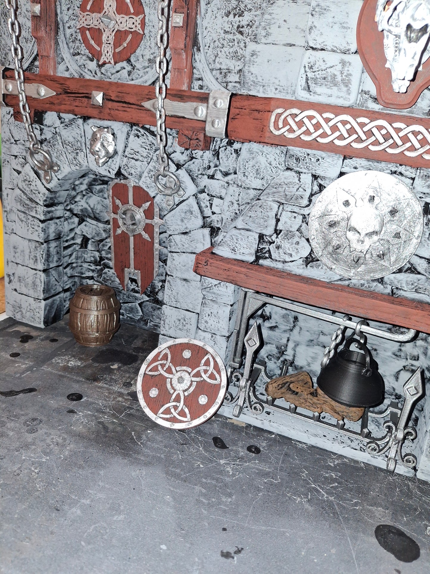3D Printed Painted Tavern Diorama 1/12 1/10 scale for action figure photography Mythic Legions Marvel Legends Mezco Neca Medieval