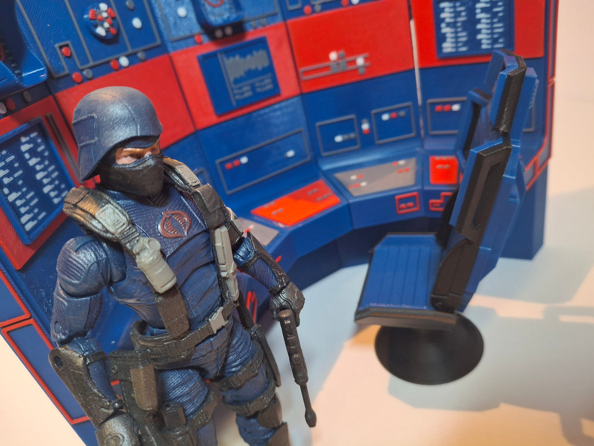 Computer Command Console Figures Cobra Command Center Console 1/12 scale for action figure photography ...