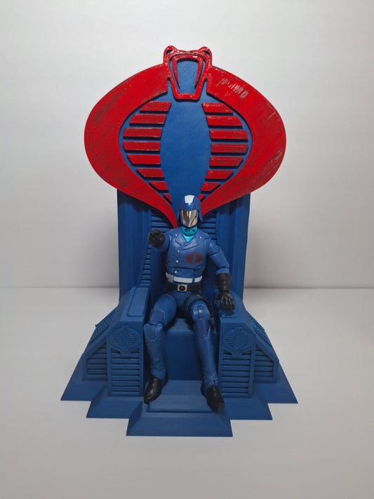 GI Joe Cobra Commander Throne 1/12 scale for action figure photography GI Joe Classified Cosmic Legions Valaverse Star Wars Monster Force Marvel Legends Mezco