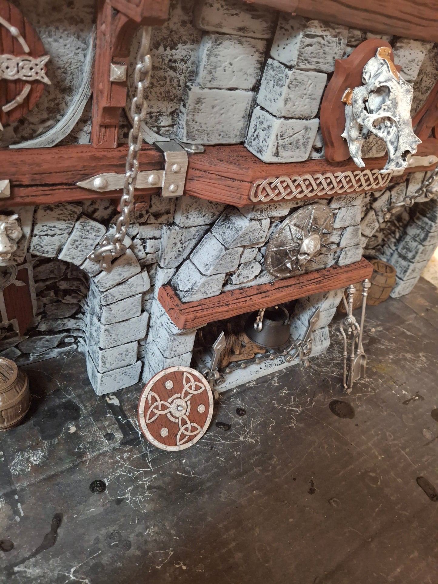 3D Printed Painted Tavern Diorama 1/12 1/10 scale for action figure photography Mythic Legions Marvel Legends Mezco Neca Medieval
