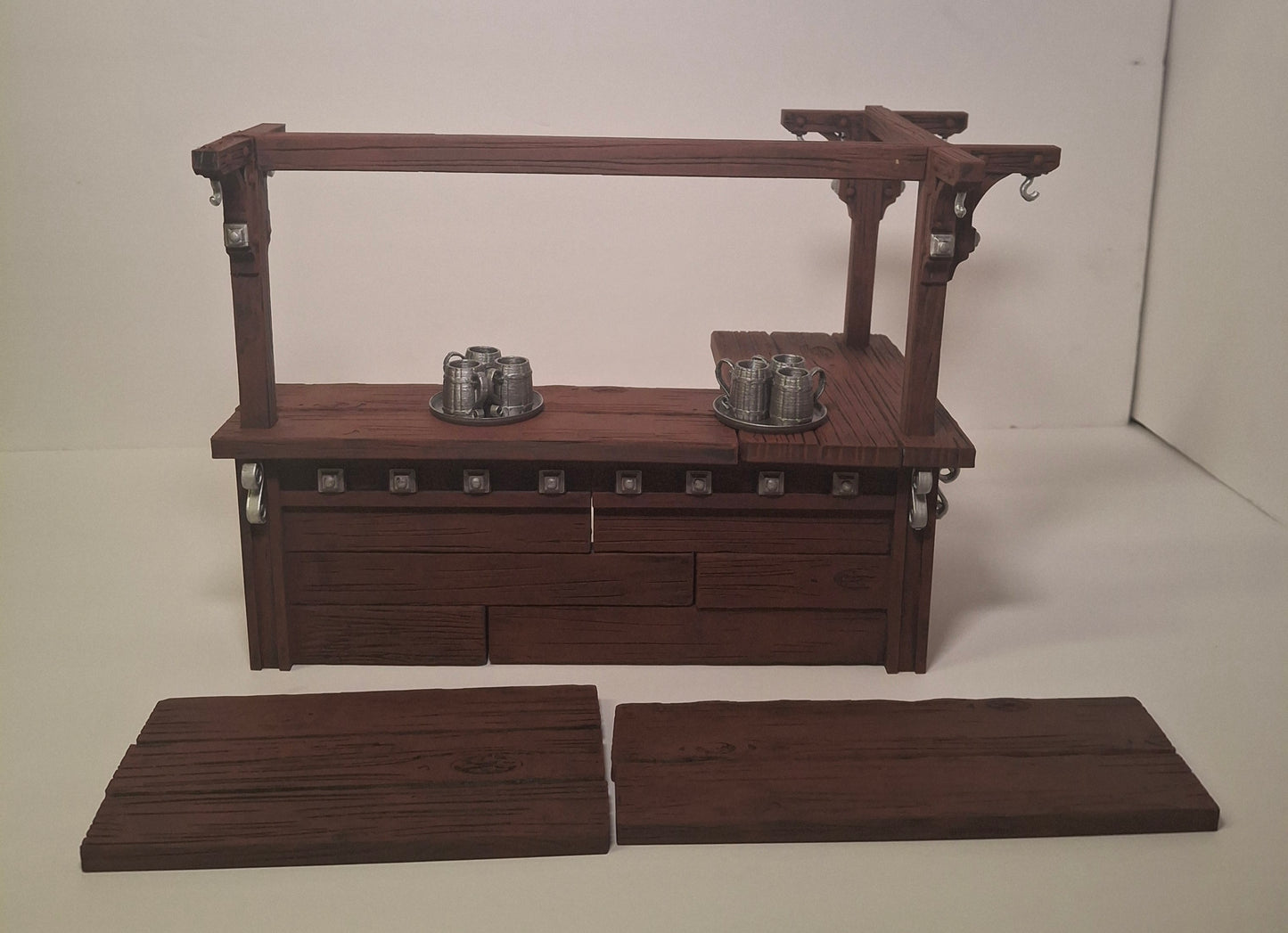 3D Printed Painted Tavern Bar Complete 1/12 1/10 scale for action figure photography Mythic Legions Marvel Legends Mezco Neca Medieval