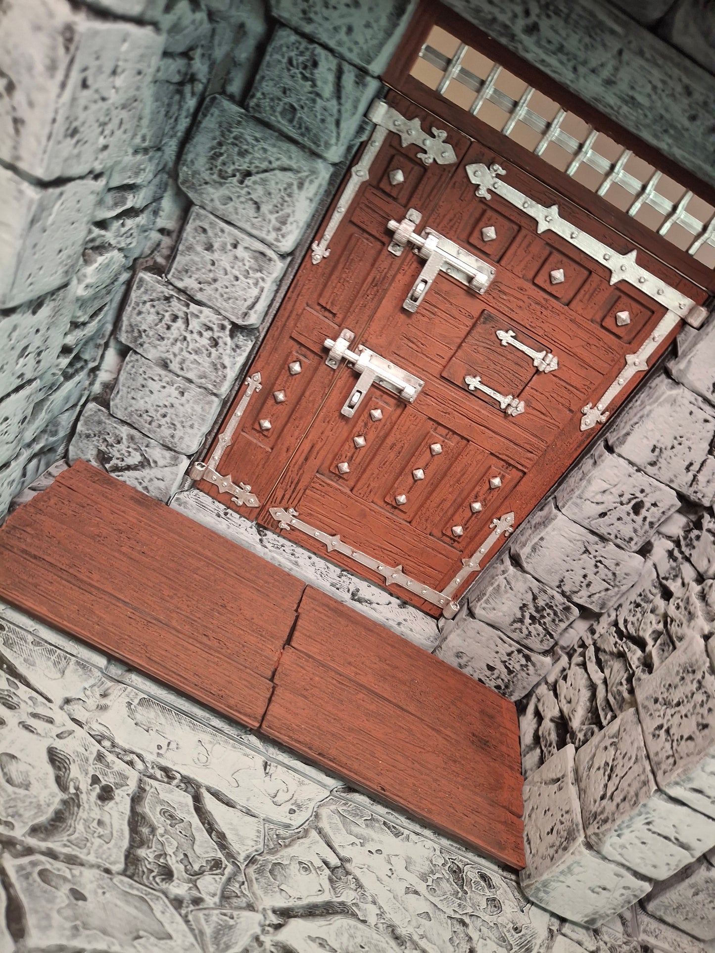 3D Printed Painted Tavern Entrance Diorama 1/12 1/10 scale for action figure photography Mythic Legions Marvel Legends Mezco Neca Medieval