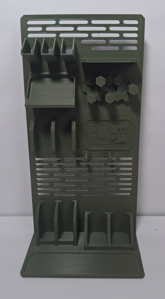 Weapon Storage Room "Piece D"  Unpainted 1/12 scale for action figure photography GI Joe Classified Cosmic Legions Valaverse Star Wars Monster Force Marvel Legends Mezco olive green grey black