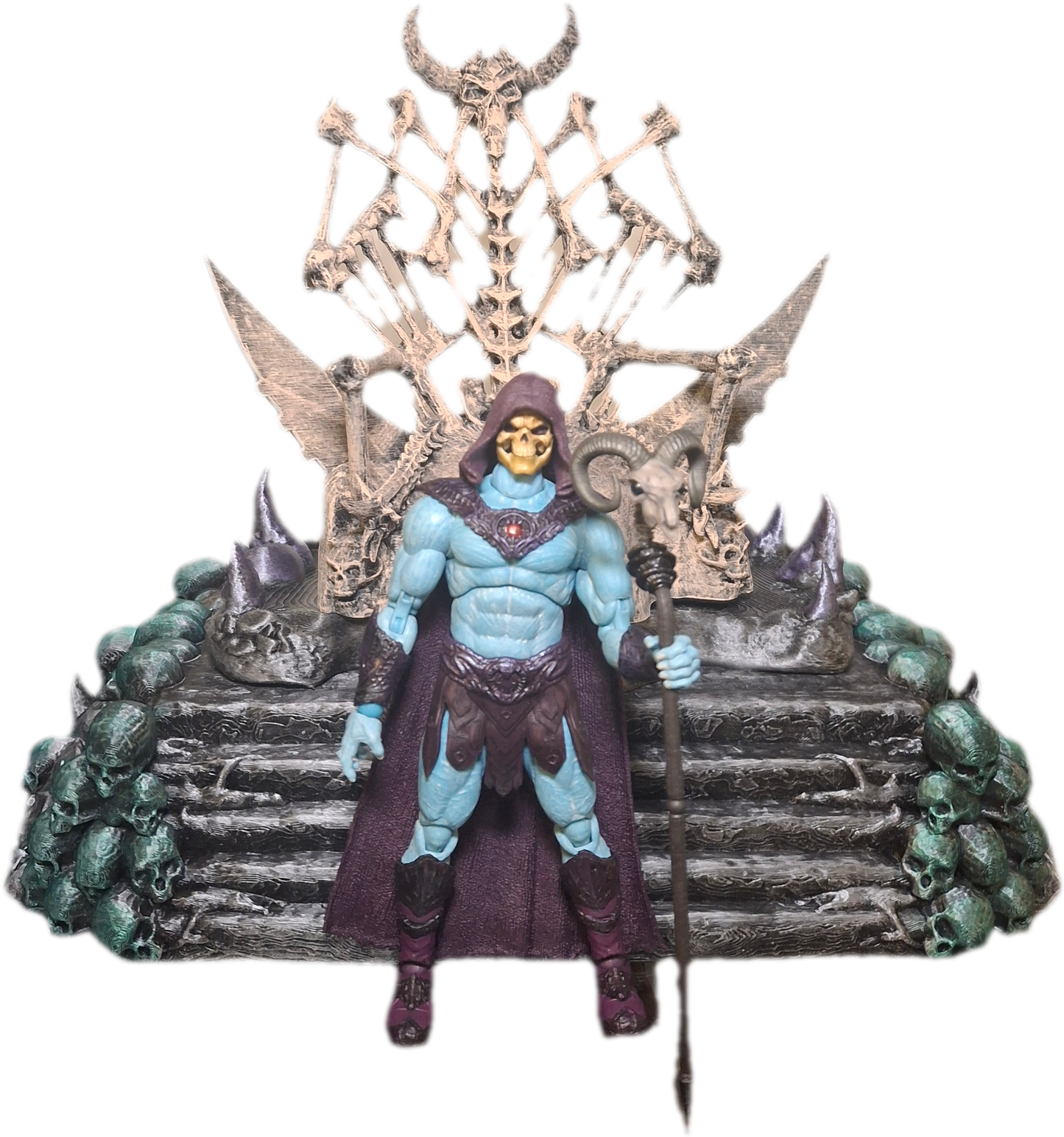 Motu Masters of the Universe Skeletor 1/12 scale for action figure photography GI Joe Classified Cosmic Legions Valaverse Star Wars Monster Force Marvel Legends Mezco