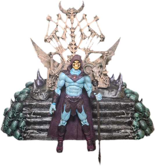 Motu Masters of the Universe Skeletor 1/12 scale for action figure photography GI Joe Classified Cosmic Legions Valaverse Star Wars Monster Force Marvel Legends Mezco