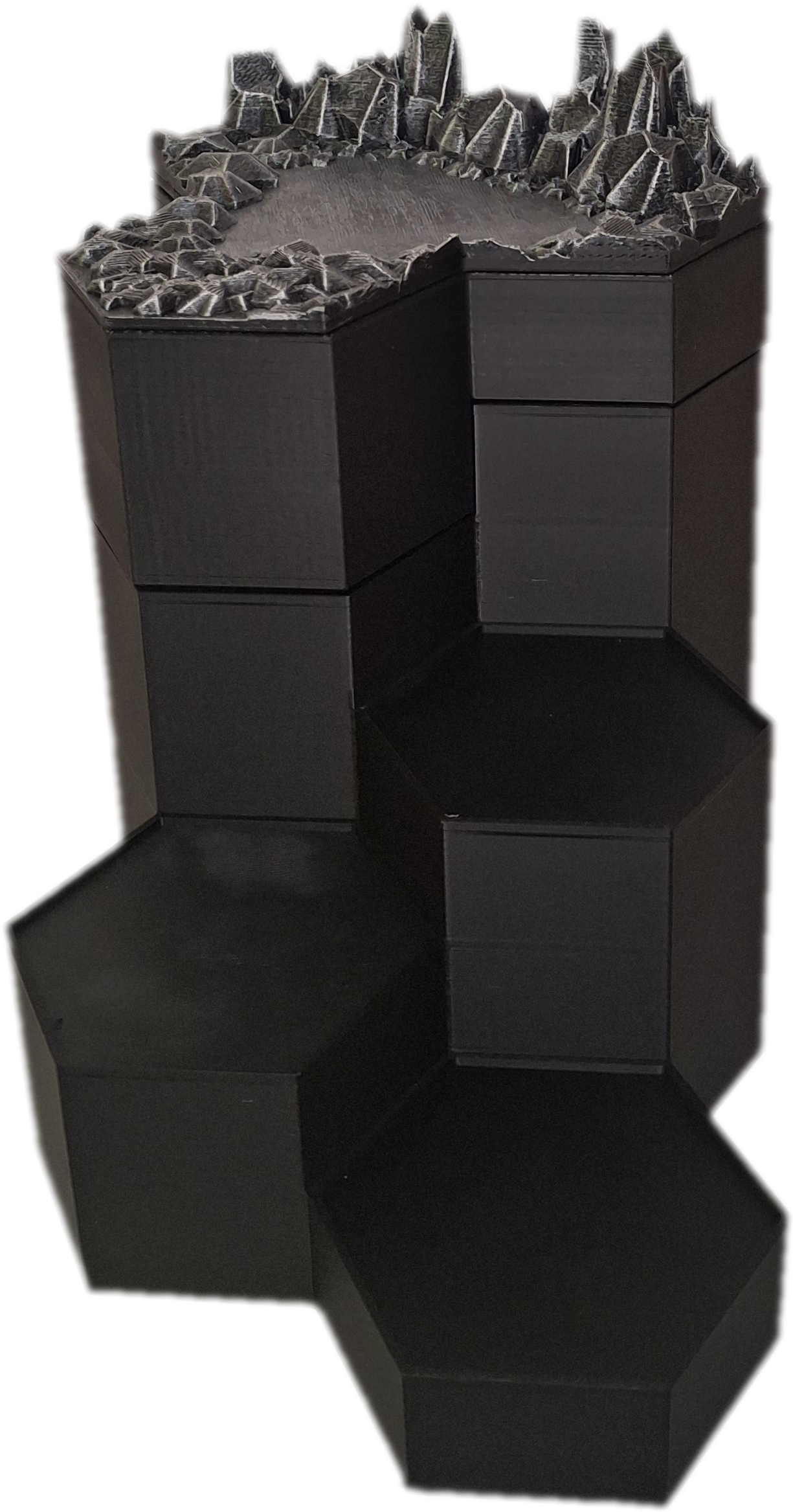 Action figure Deluxe Hex Stand with Terrain topper Mythic Legions Valaverse GI Joe Classified Star Wars Black Series