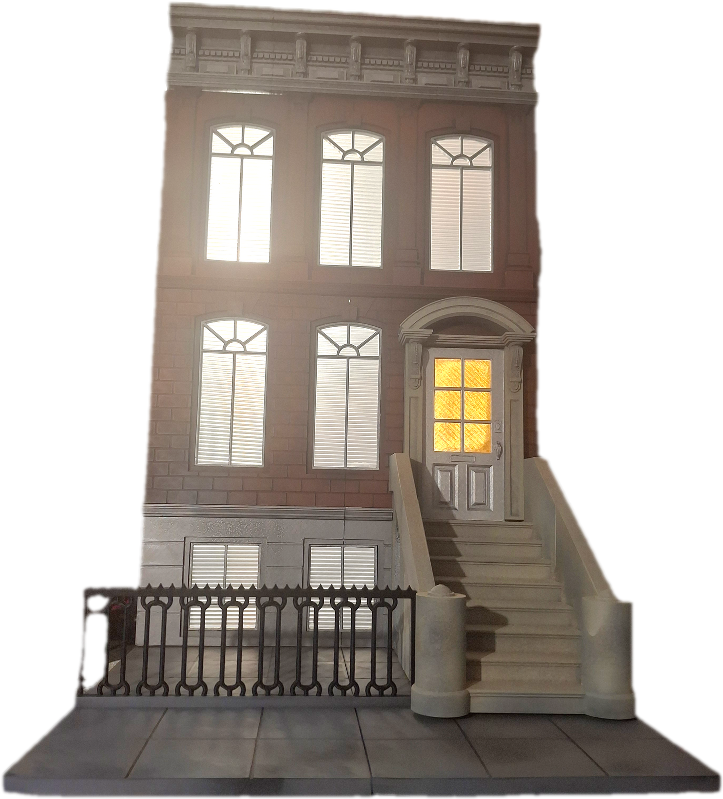 Huge Action Figure Brownstone Building Diorama Backdrop Valaverse GI Joe Marvel Legends Spiderman Punisher Innovation Model