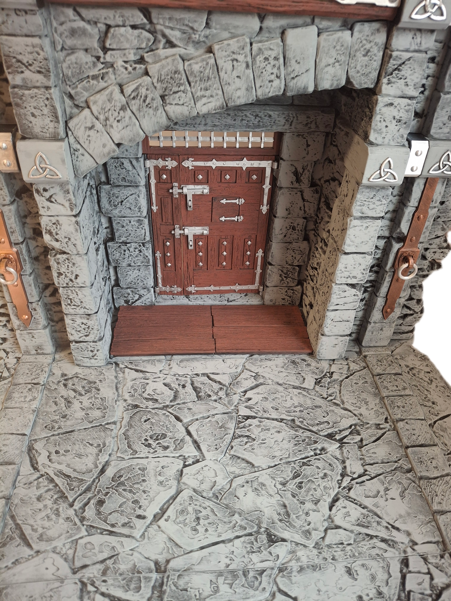 3D Printed Painted Tavern Entrance Diorama 1/12 1/10 scale for action figure photography Mythic Legions Marvel Legends Mezco Neca Medieval