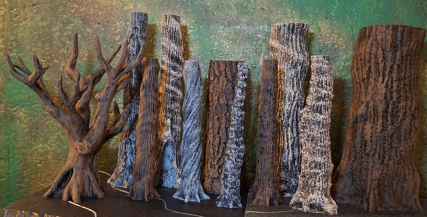 Custom Tree set of 11 Mythic Legions Marvel Legends Neca Mezco diorama accessory prop set custom
