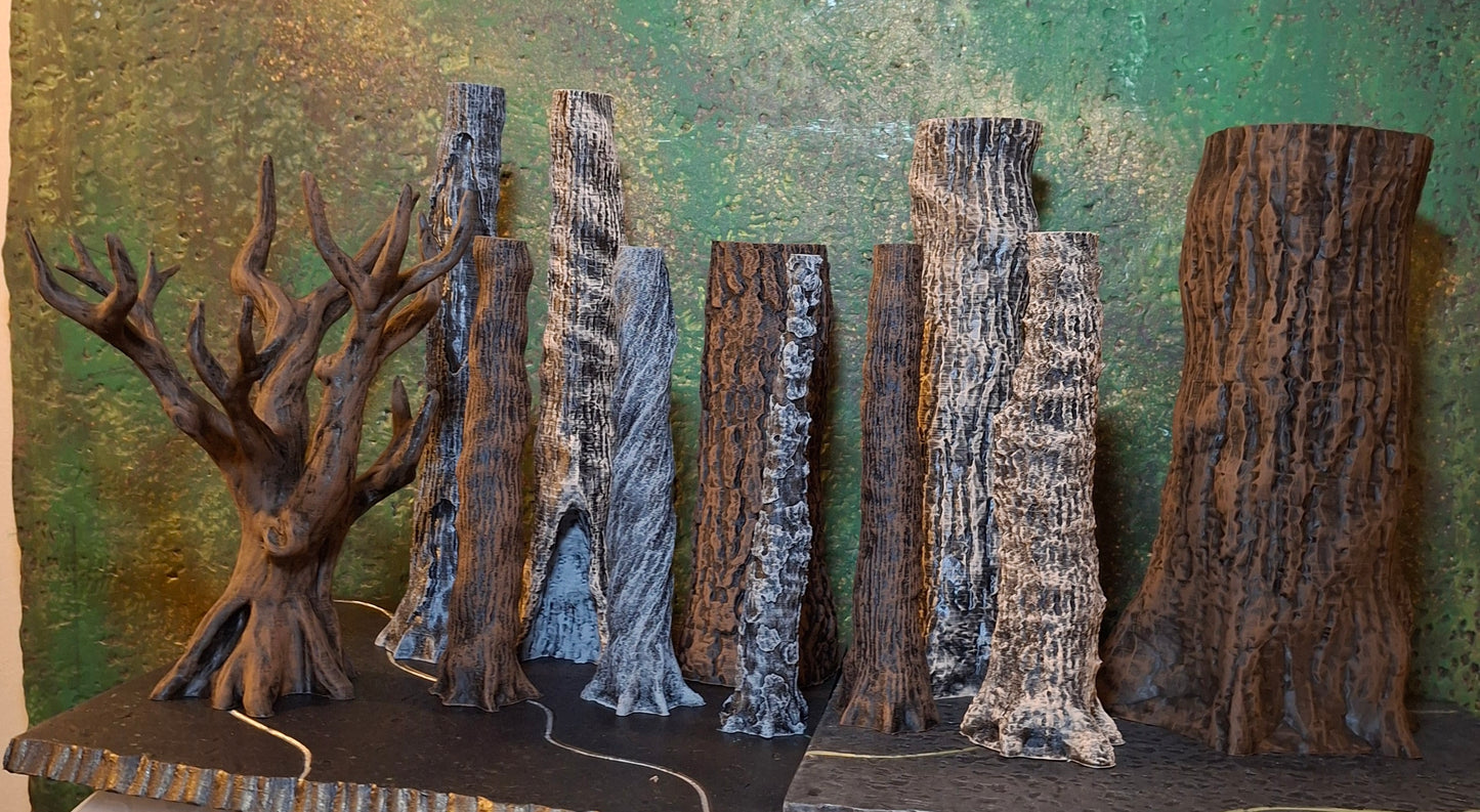 Custom Tree set of 11 Mythic Legions Marvel Legends Neca Mezco diorama accessory prop set custom