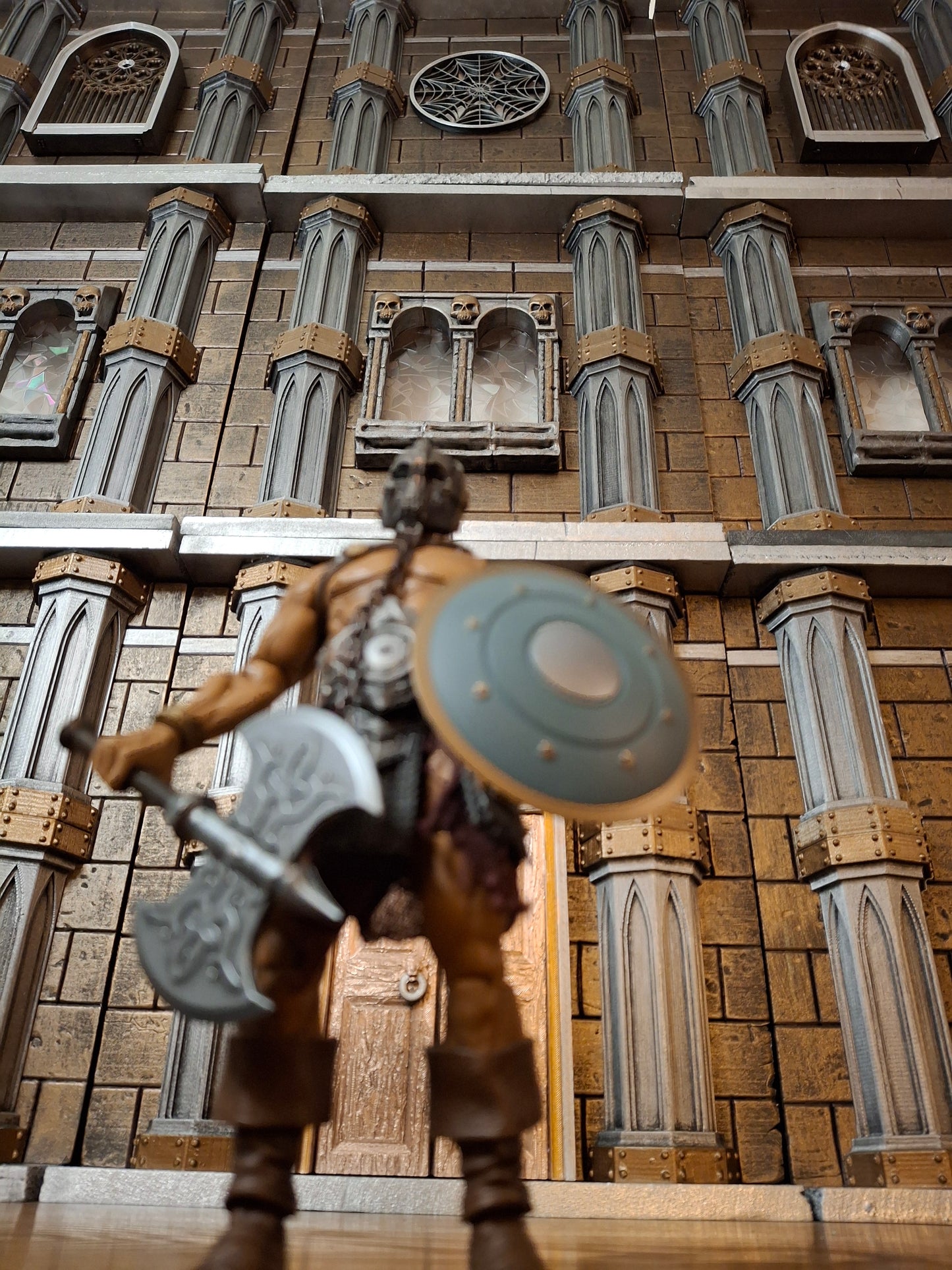 Mythic Legions Modular diorama with Round window handmade custom Mezco Neca Marvel Legends Detolf