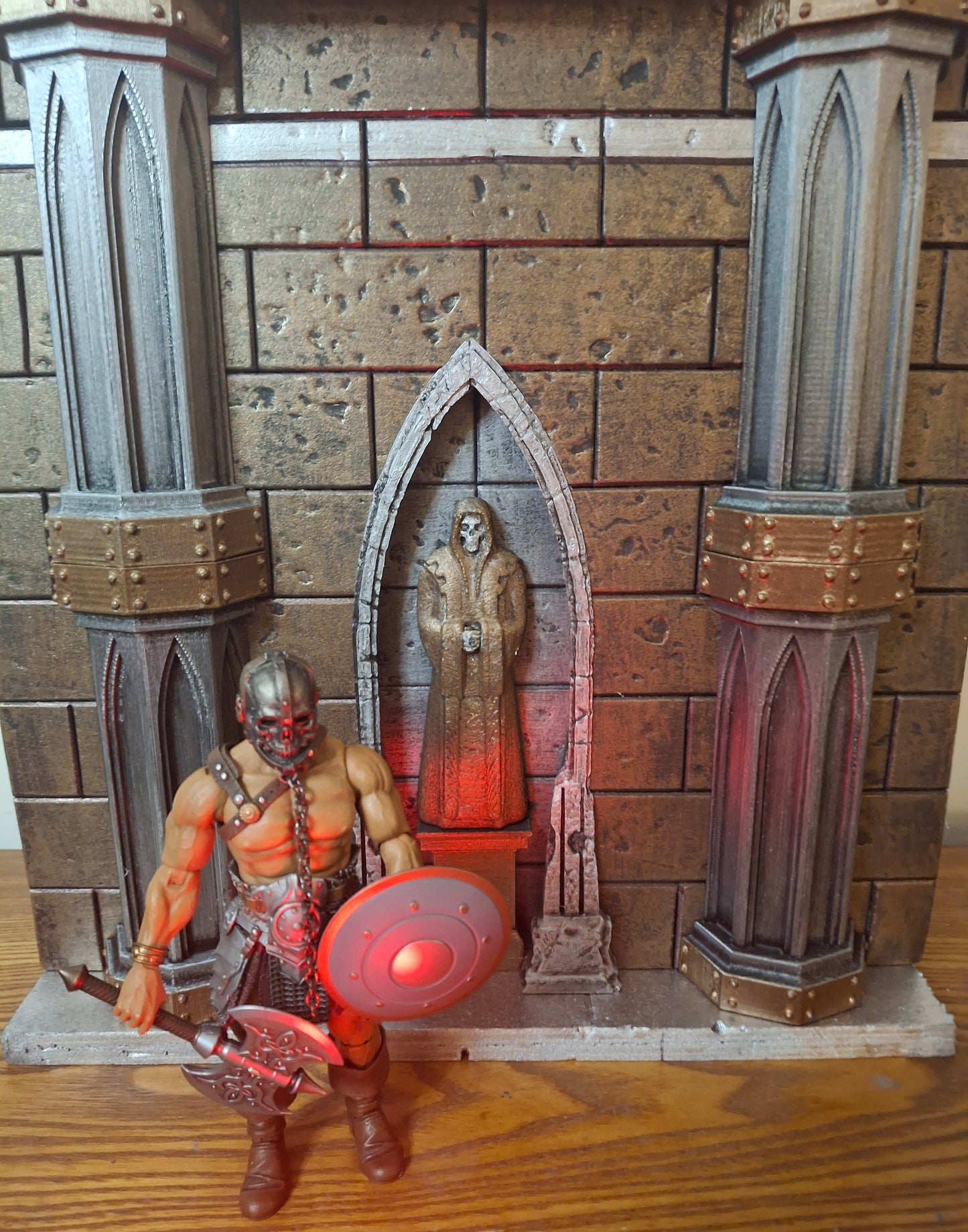 Mythic Legions Modular diorama with Statue handmade custom Mezco Neca Marvel Legends Detolf