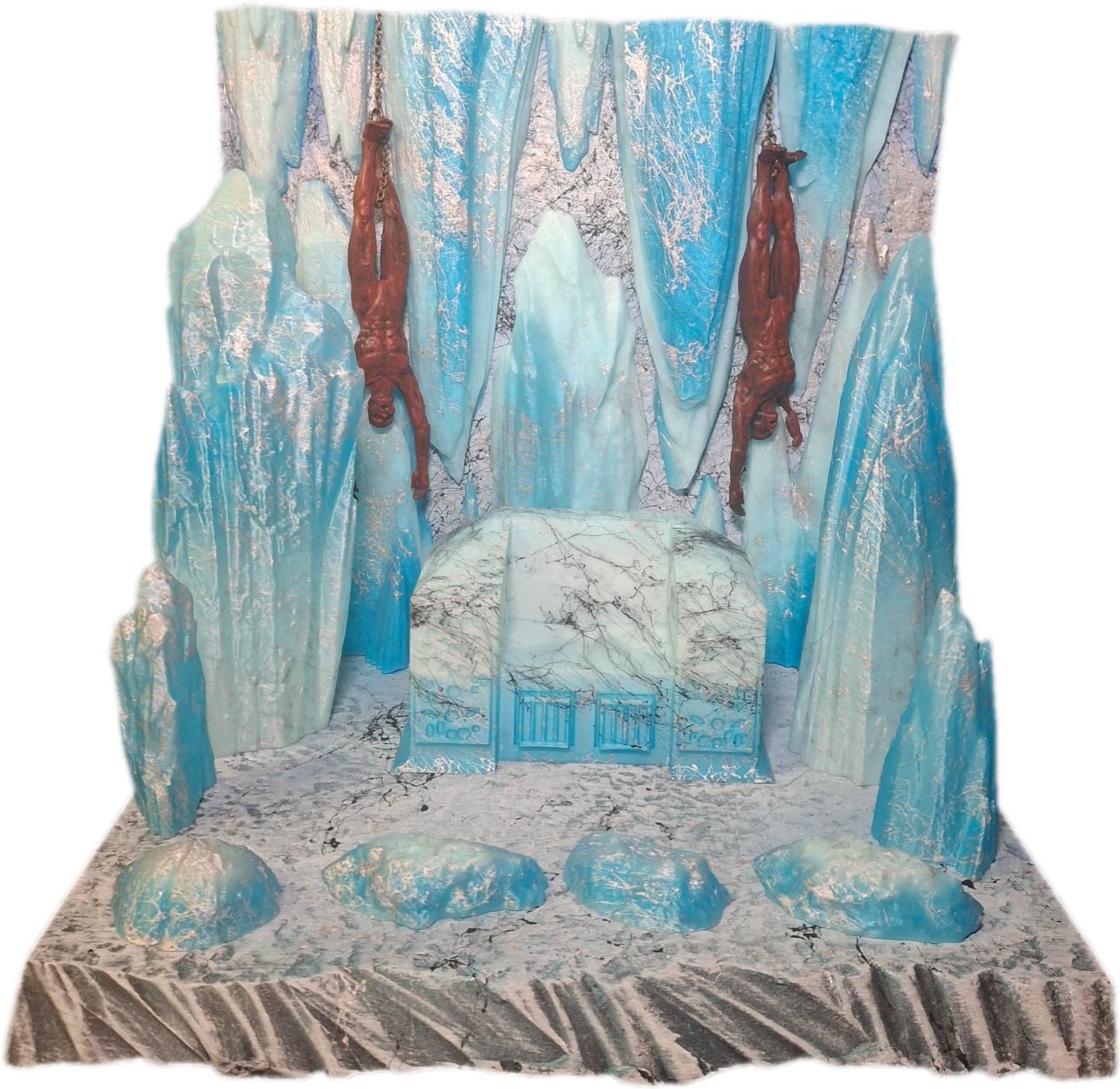 Action Figure Detolf Diorama "The Iced" Icy Snowy Backdrop Mythic Legions Savage Crucible Neca Valaverse GI Joe Marvel Legends Cosmic Legions