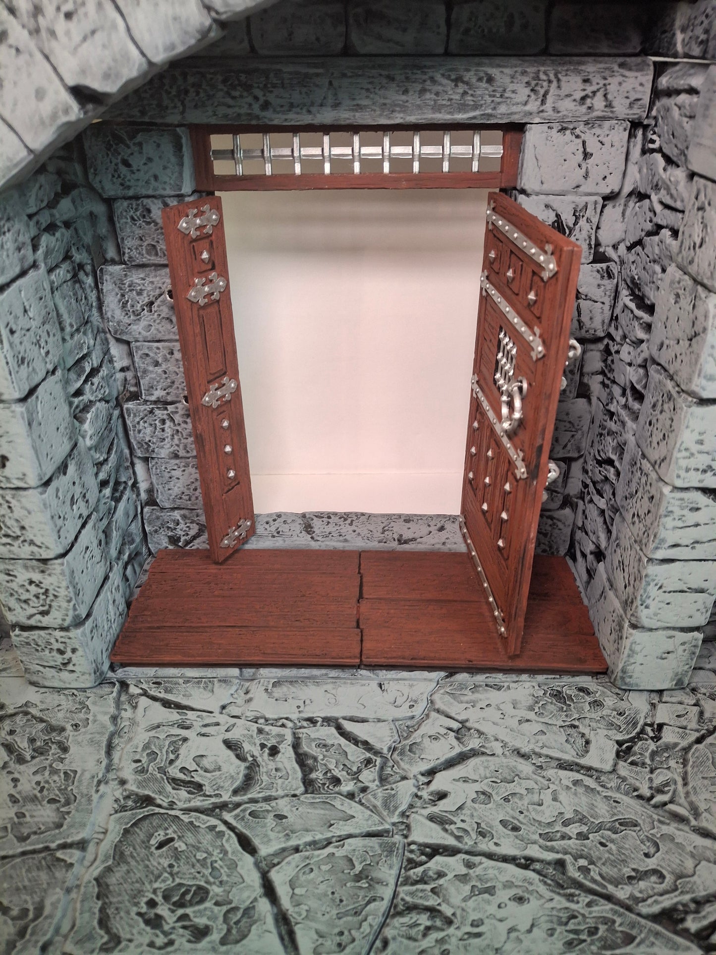 3D Printed Painted Tavern Entrance Diorama 1/12 1/10 scale for action figure photography Mythic Legions Marvel Legends Mezco Neca Medieval