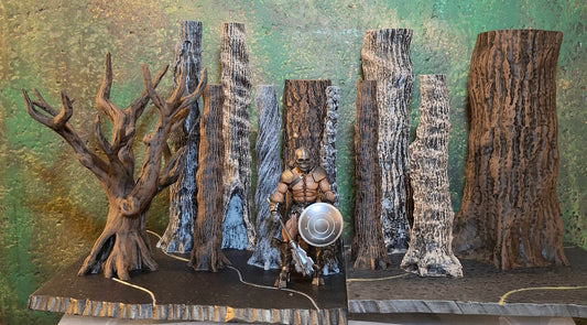 Custom Tree set of 11 Mythic Legions Marvel Legends Neca Mezco diorama accessory prop set custom