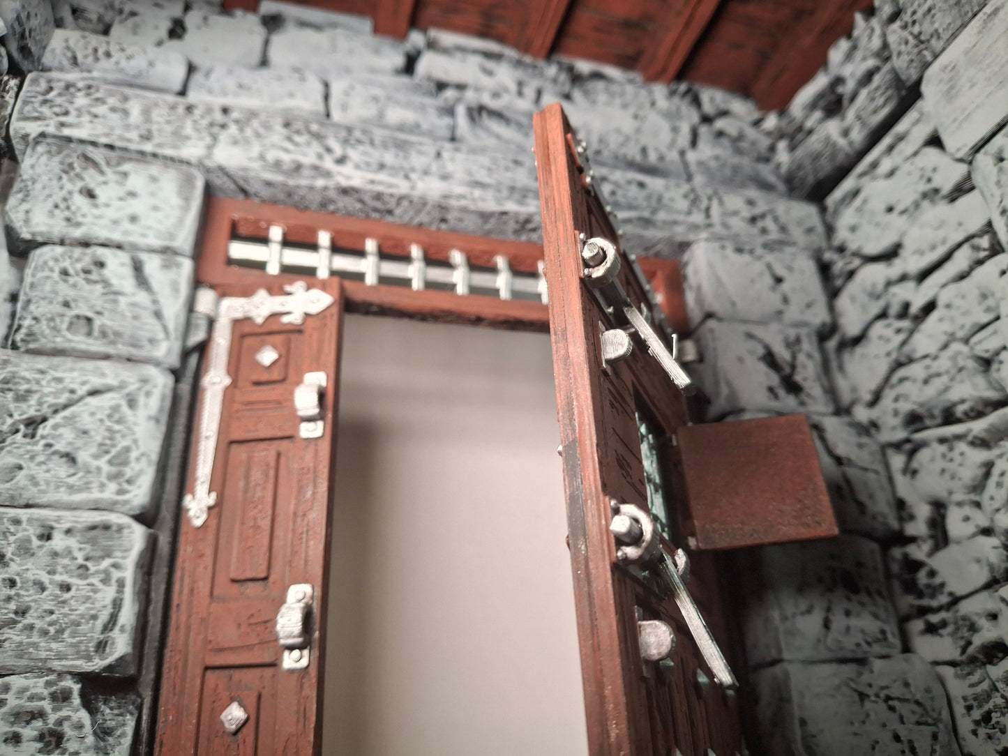 3D Printed Painted Tavern Entrance Diorama 1/12 1/10 scale for action figure photography Mythic Legions Marvel Legends Mezco Neca Medieval
