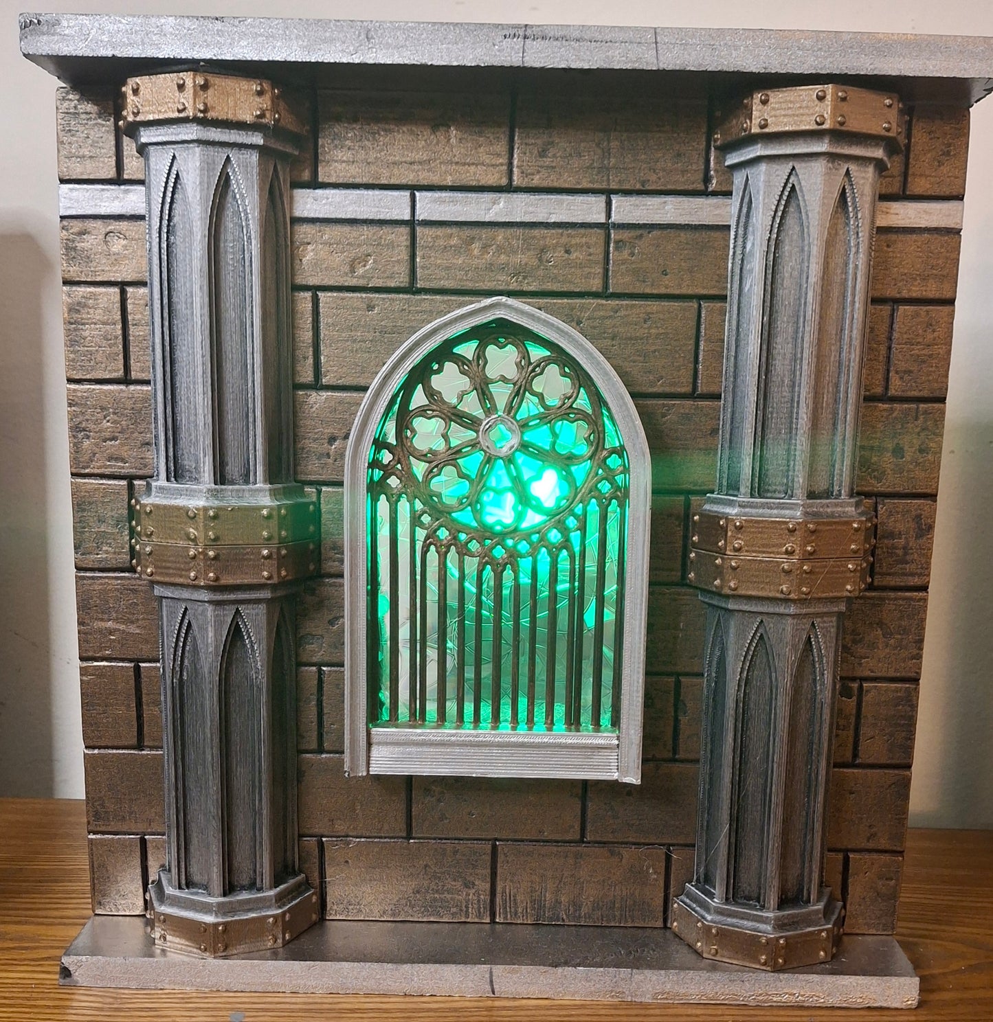Mythic Legions Modular diorama With Gothic Window handmade custom Mezco Neca Marvel Legends Detolf