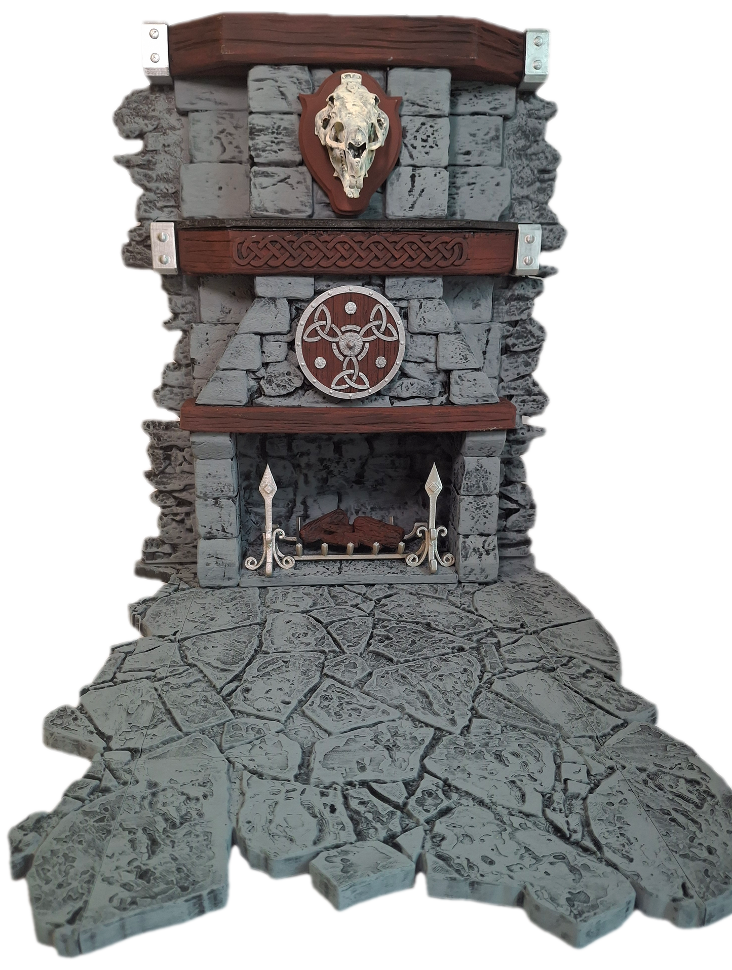 Tavern Fireplace Wall Action Figure Diorama Backdrop Mythic Legions Savage Crucible Valaverse GI Joe Marvel Legends Spiderman Punisher